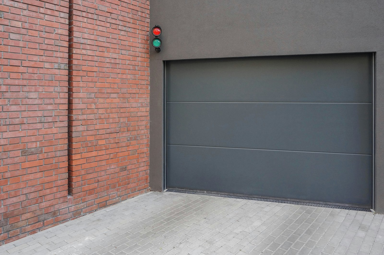 Newly installed garage door