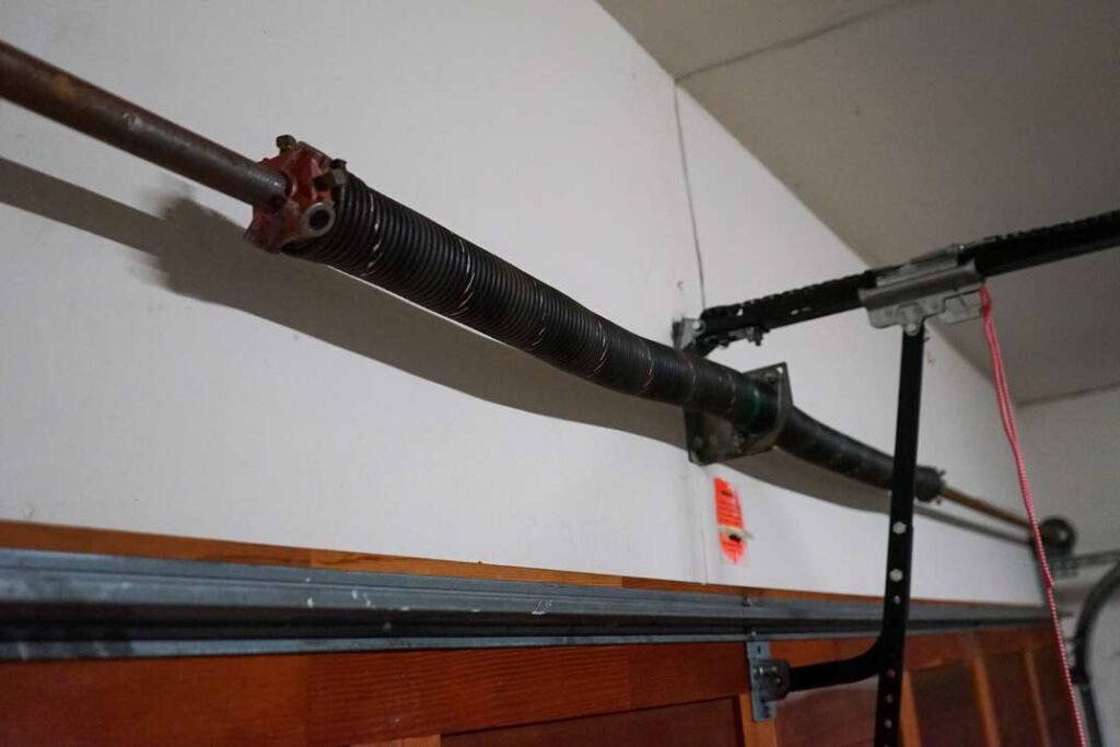 broken garage door spring - bsd garage