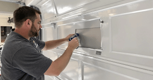 changing garage door panel